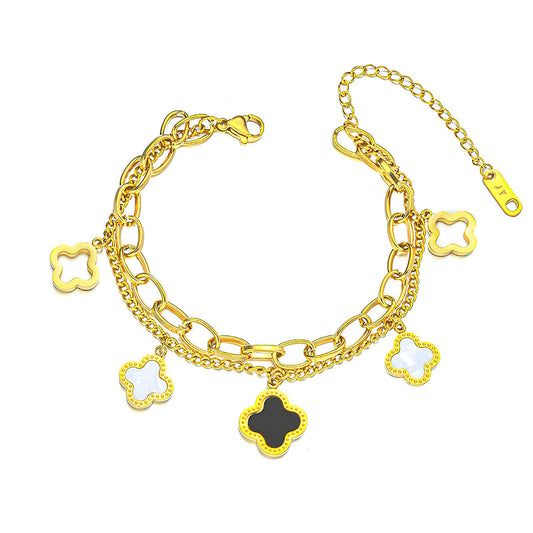 YIN-6 Clover Bracelet